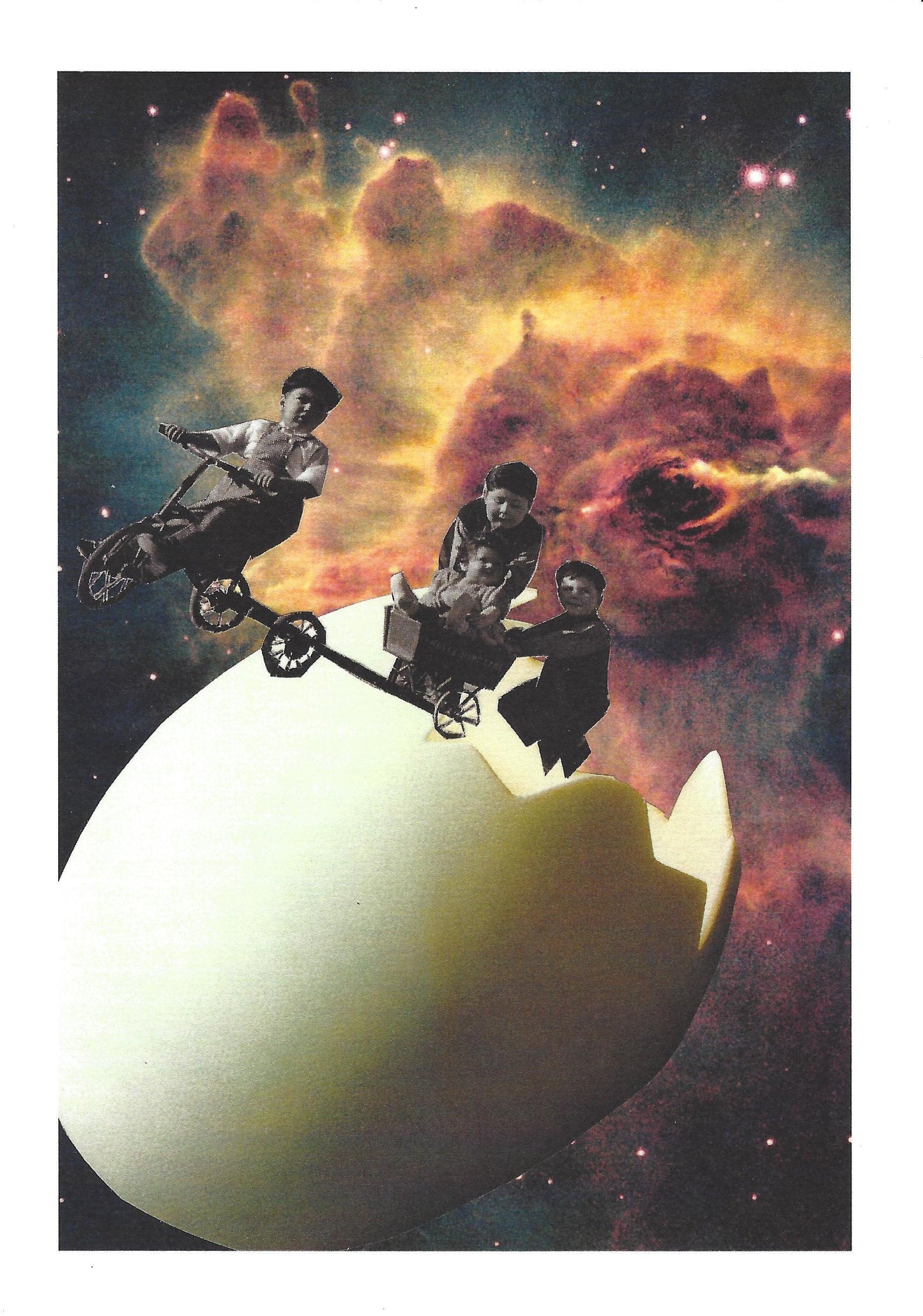 Affiche Critical Disco. Collage 008. Éclosion dans la galaxie.